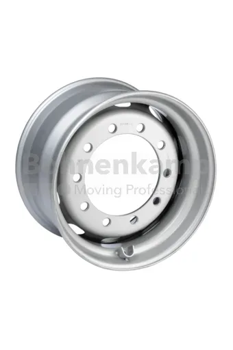 Rim 11.75 x 22.5, External Valve, Silver RAL9006