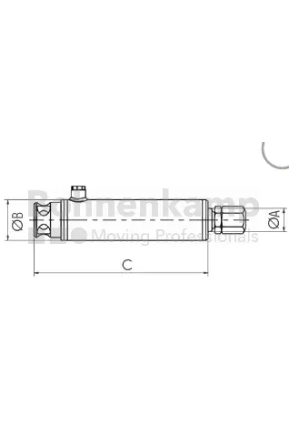 ADR-Hydraulikzylinder für Lenkachse