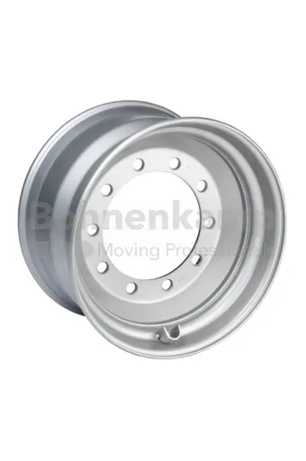 Rim 11.75 x 22.5, External Valve, Silver RAL9006